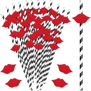 Gerrii 50 popotes de decoración de discoteca de vaquera, pajitas de papel de los años 70, pajitas de papel para sombrero del oeste, pajitas retro Gerrii 50 popotes de decoración de discoteca de vaquera, pajitas de papel de los años 70, pajitas de papel para sombrero del oeste, pajitas retro