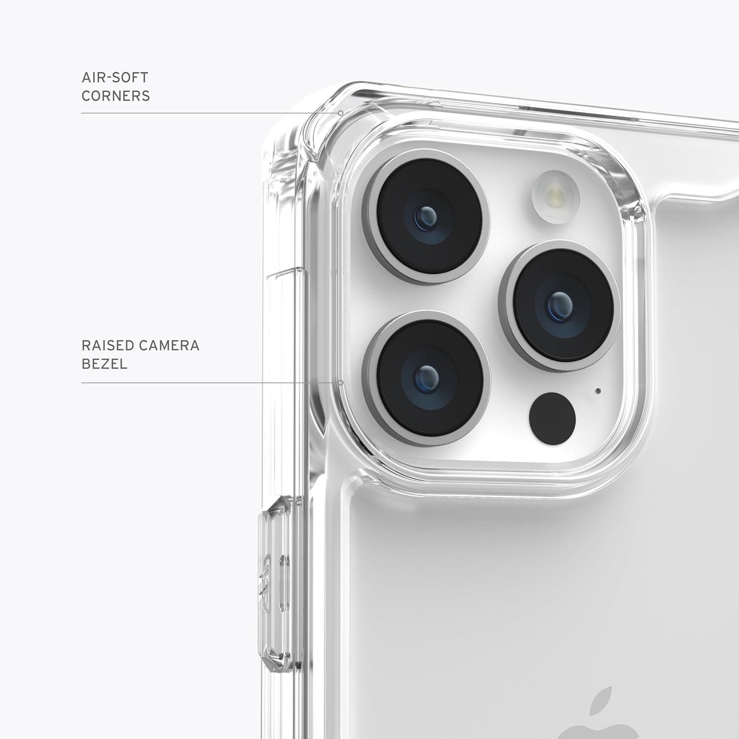 URBAN ARMOR GEAR UAG – Funda compatible con iPhone 15 Pro Max de 6.7 pulgadas, funda protectora resistente a prueba de caídas de hielo transparente