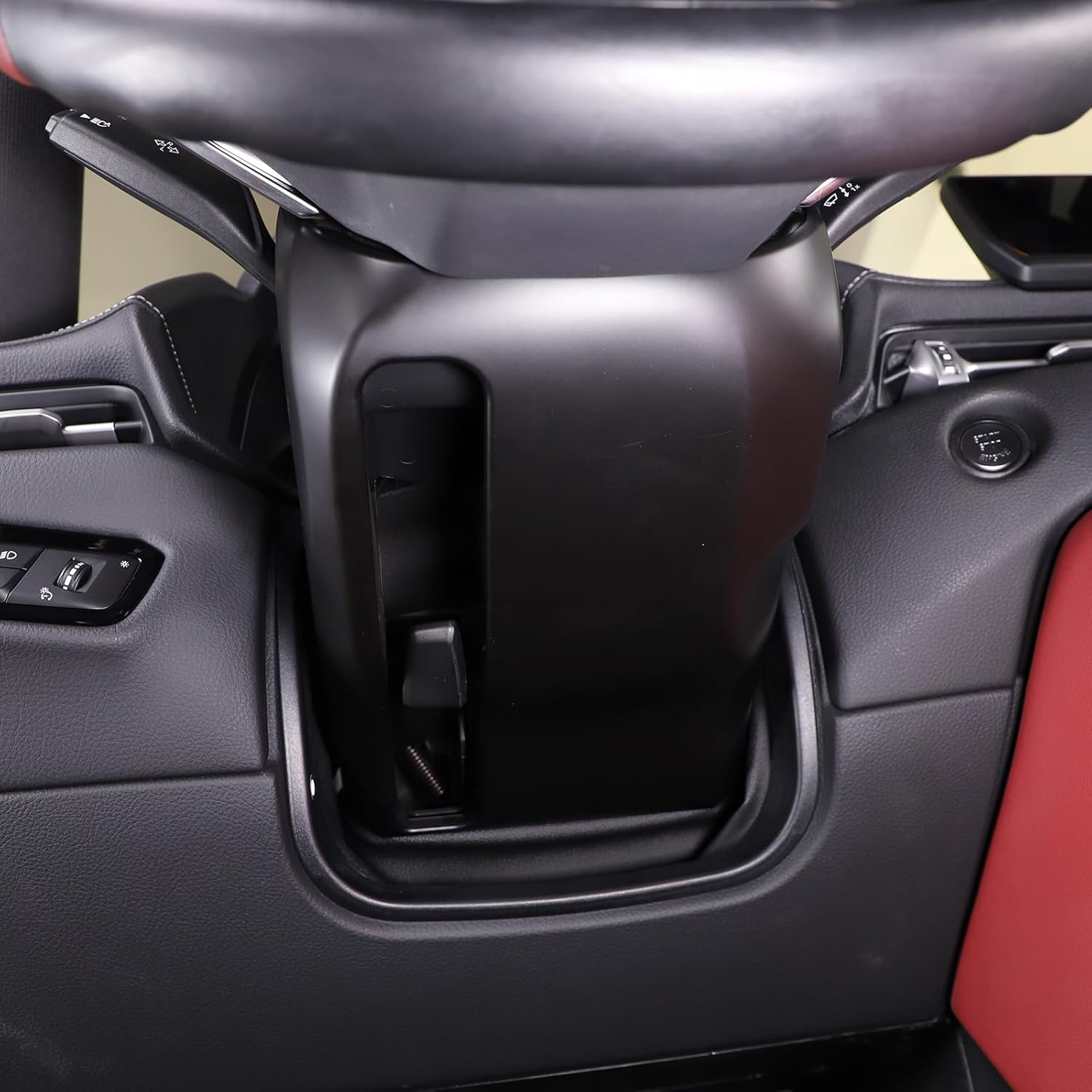 Funda protectora para volante de automóvil ABS para Toyota Supra GR A90 A91 MK5 2019 2020 2021 2022 columna de dirección superior e inferior (negro