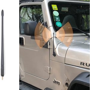 Antena corta de 13 pulgadas para Jeep Wrangler TJ 1997-2006, nueva antena flexible en espiral de repuesto para Jeep Wrangler TJ 1997-2006 Antena corta de 13 pulgadas para Jeep Wrangler TJ 1997-2006, nueva antena flexible en espiral de repuesto para Jeep Wrangler TJ 1997-2006
