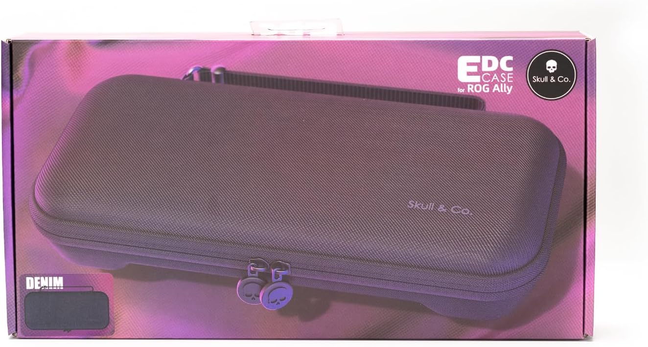 Skull & Co. GripCase para ROG ALLY, paquete GripCase Ally y funda de transporte delgada para ROG Ally