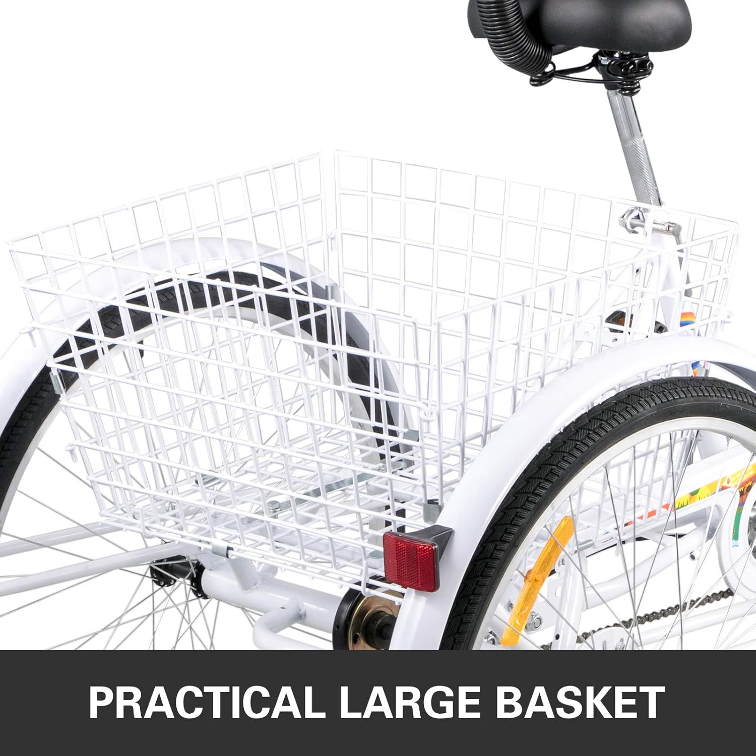 Triciclo para adultos de 24 pulgadas, 7 velocidades, 3 ruedas para adultos, bicicleta de tres ruedas para adultos, triciclo plegable para adultos,