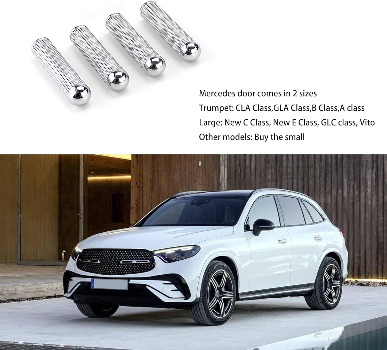ZKFAR Paquete de 4 pines de bloqueo de puerta, perillas de bloqueo de automóvil de 0.35 pulgadas, accesorios de modificación interior del automóvil,