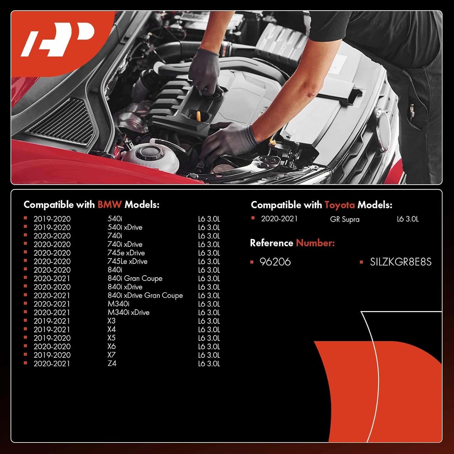 A-Premium Iridium Platinum Bujías compatibles con BMW X5, 540i xDrive, X3, 740i xDrive G11, 745Le xDrive G11, X6, X7, X4, Z4, 840i xDrive Gran Coupe