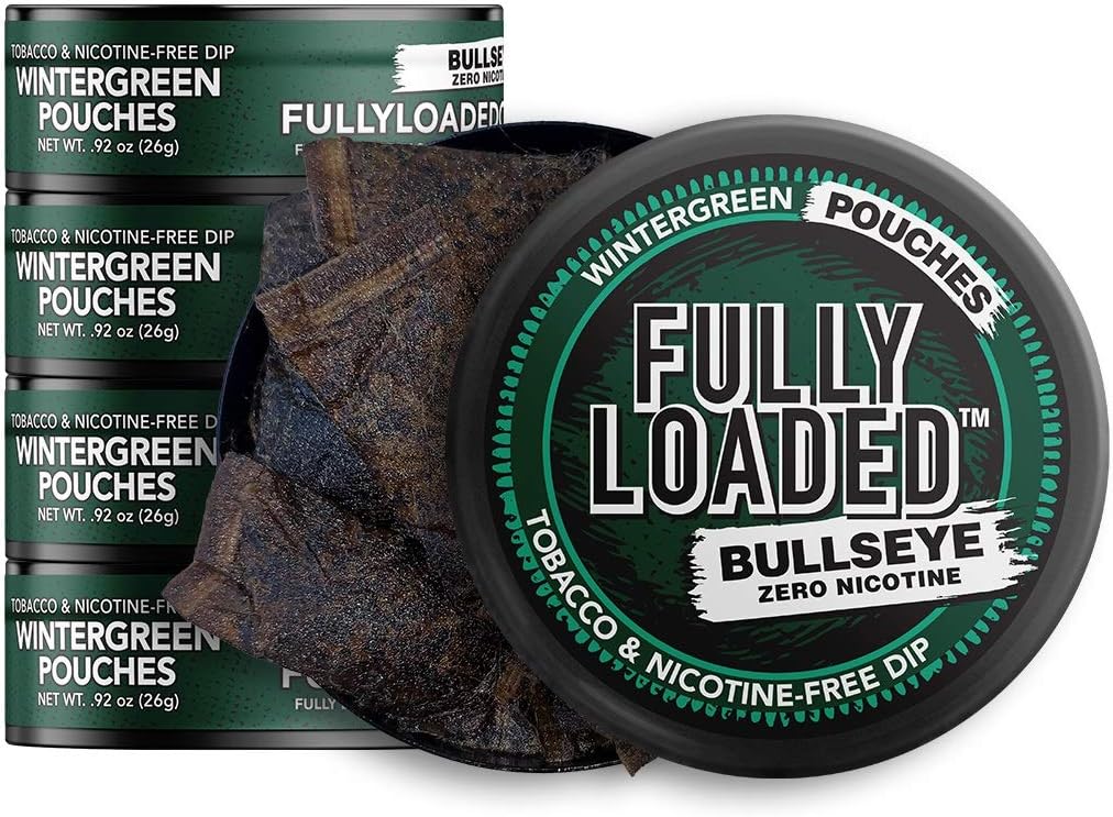 Masticar completamente cargado, paquete de 5 bolsas de gaulteria, sin tabaco y sin nicotina, masticable con sabor a gaulteria. Dip de hierbas y