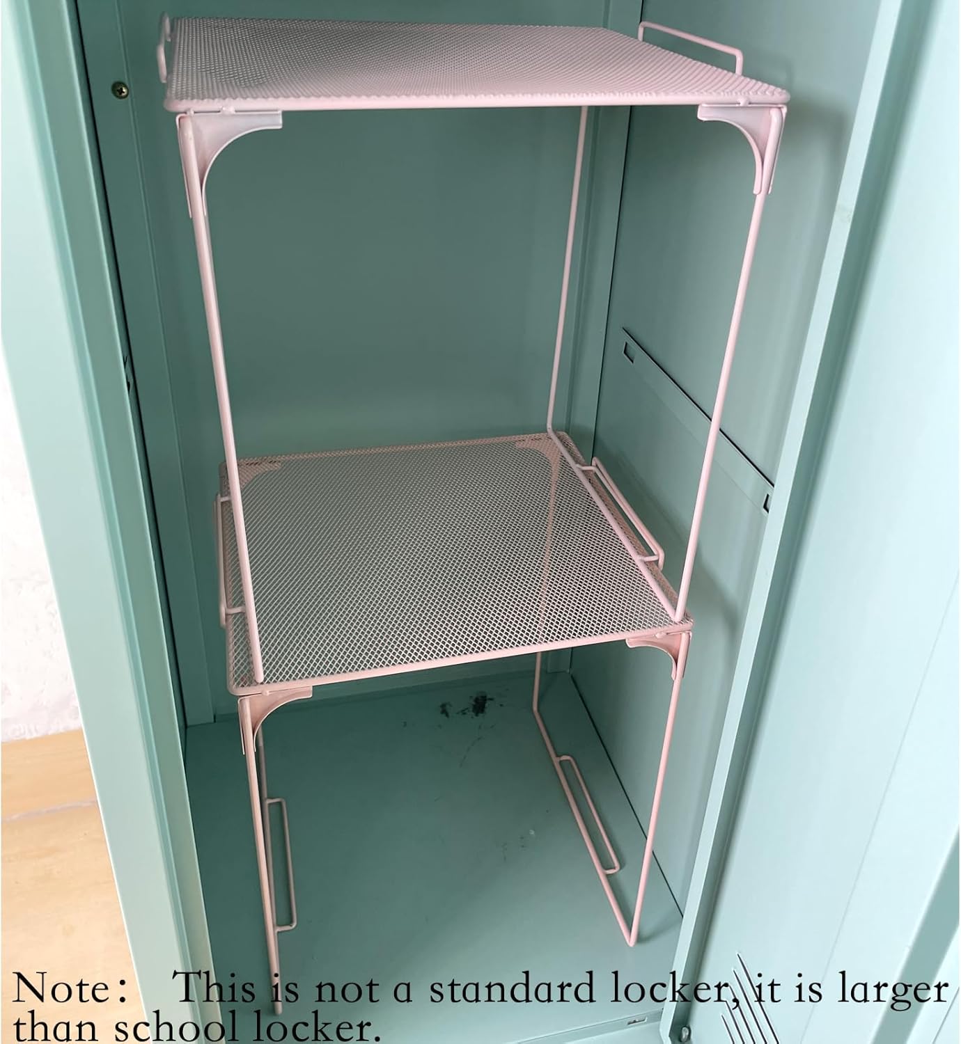 Svartur Estante apilable para decoración de casillero escolar, estante organizador alto para el trabajo, artículos esenciales de regreso a la