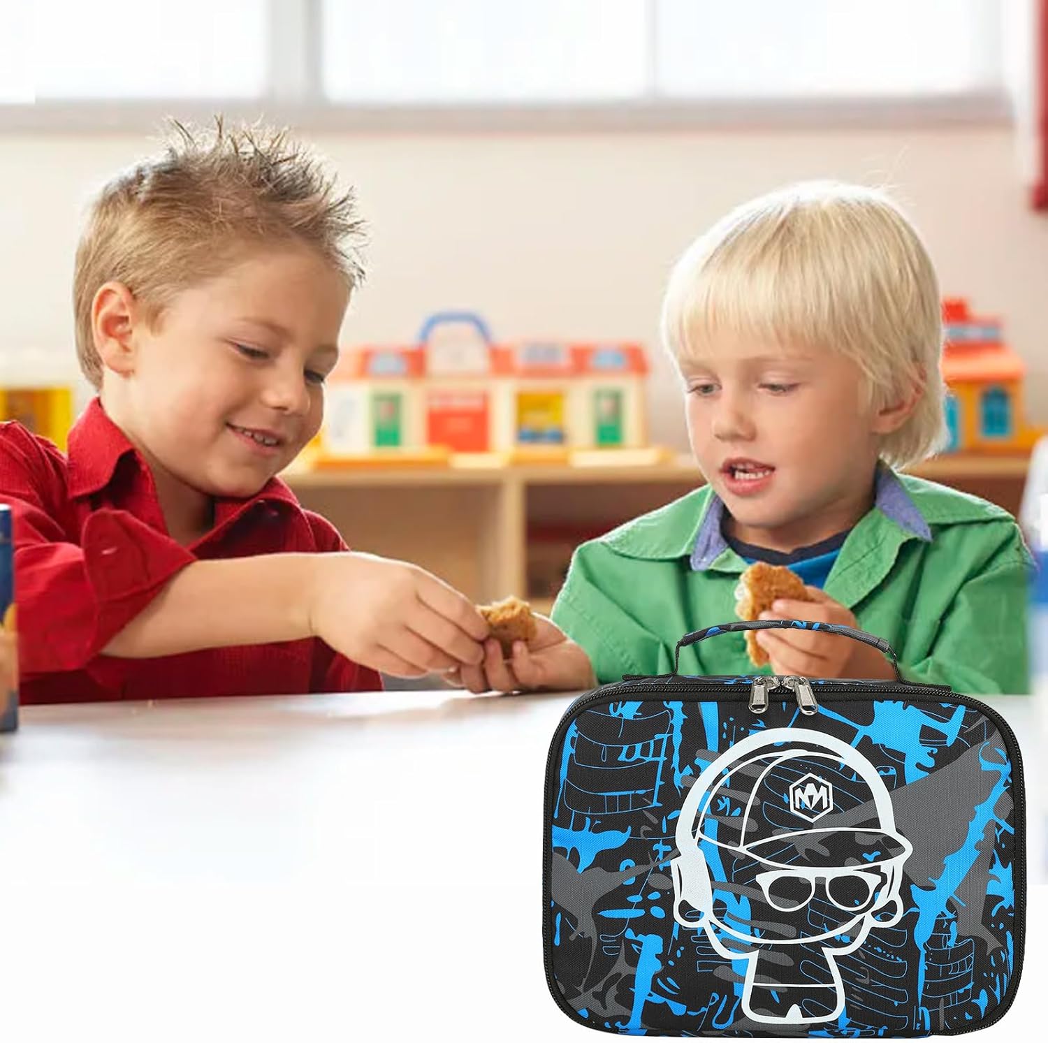 LEDAOU Lonchera con aislamiento térmico para niñas, bolsa de almuerzo reutilizable para escuela, picnic, senderismo, trabajo