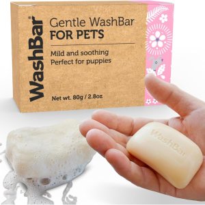 Gentle WashBar for Pets – Champú suave y seguro para cachorros para perros pequeños. Aroma fresco en una barra de jabón compacta y ligera. Adecuado Gentle WashBar for Pets – Champú suave y seguro para cachorros para perros pequeños. Aroma fresco en una barra de jabón compacta y ligera. Adecuado