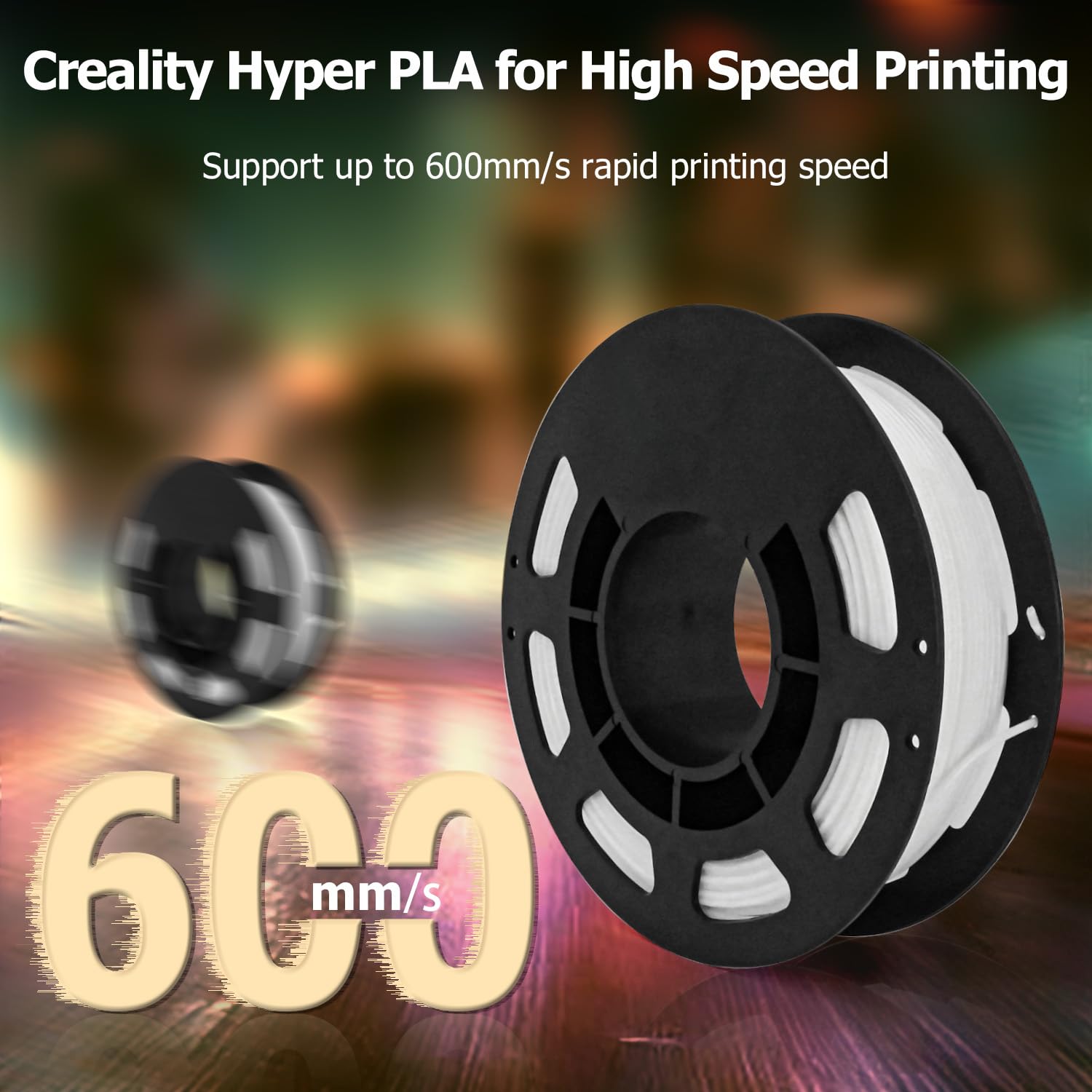 Filamento oficial Creality de alta velocidad para impresora 3D de 0.069 in, 7.05 oz, alto flujo para impresión rápida de 23.622 ins, 7.05 oz de
