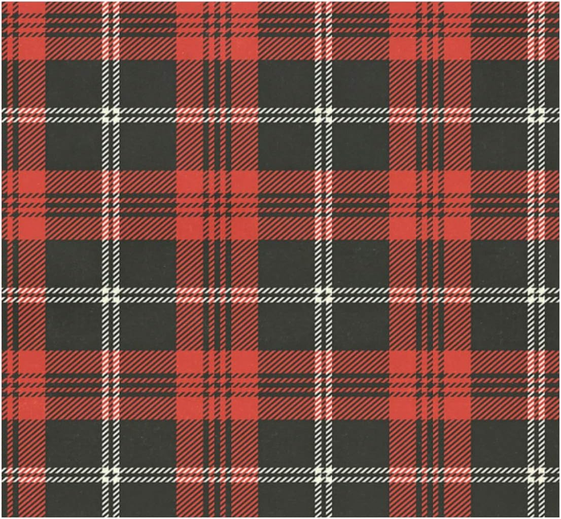Red Black Plaid Vacuum Thermos Christmas Tartan Check Insulated Water Bottle Stainless Steel Double Wall Flask Bottles, Sports Coffee Travel Mug Cup
