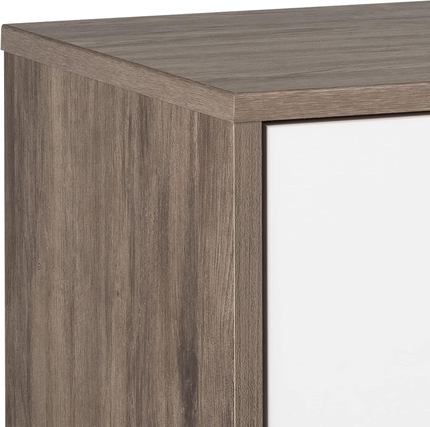 Prepac – Cómoda Milo Mid Century Modern, 6 cajones, multicolor