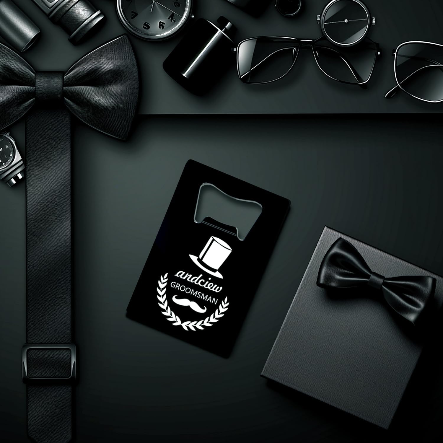 Abrebotellas personalizados, tamaño de tarjeta de crédito, padrinos de boda, regalos para boda, despedida de soltero, abrebotellas de cerveza de
