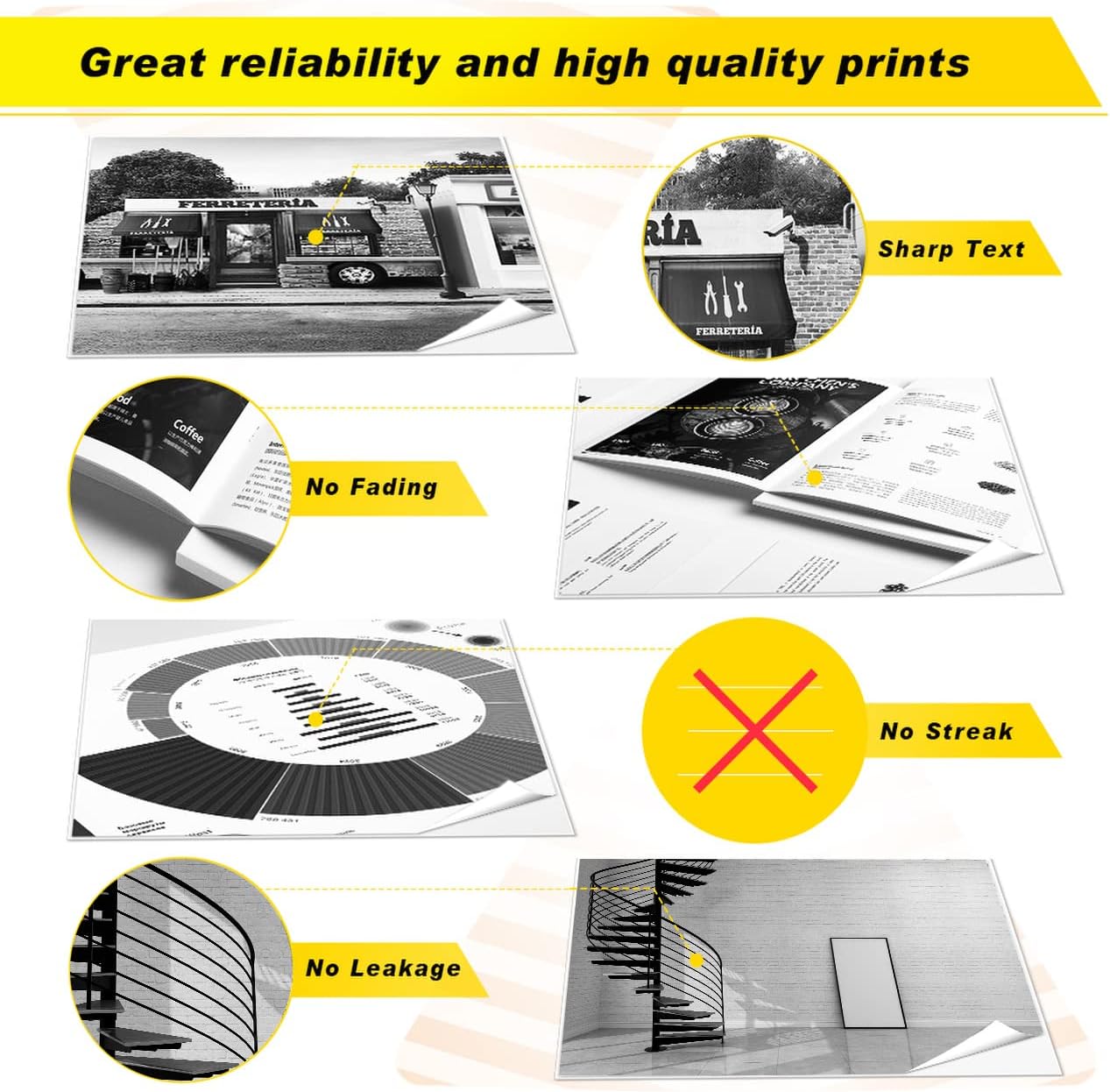 V4INK 1 paquete de repuesto para CB436A, cartucho de tóner Canon 125 negro para impresoras HP LaserJet P1102w, HP M1212nf., negro – paquete de 4