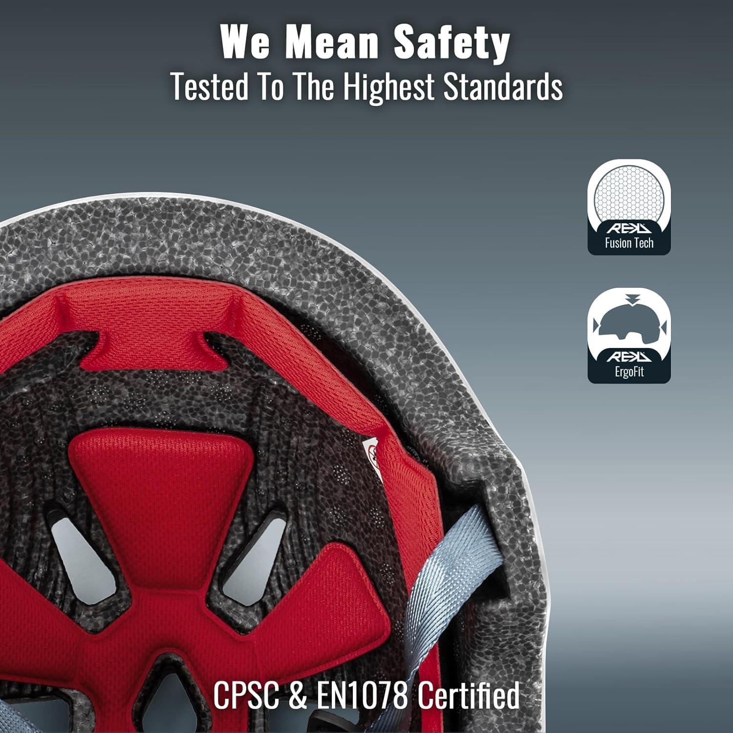 REKD Casco Ultralite  Ligero y protector para deportes de acción  Certificado EN1078 y CPSC  Ajuste personalizable  Logotipos de sello térmico en