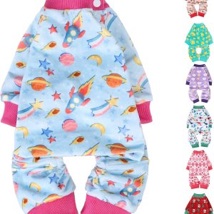 BEAUTYZOO Pijama elástico para perros pequeños y medianos, ropa de terciopelo suave para perros fríos de invierno, cuello ajustable, pijama de BEAUTYZOO Pijama elástico para perros pequeños y medianos, ropa de terciopelo suave para perros fríos de invierno, cuello ajustable, pijama de