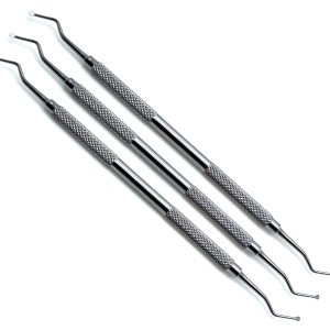 Excavadora restauradora dental 127128, instrumento de doble extremo de cuchara de 0.079 in Excavadora restauradora dental 127128, instrumento de doble extremo de cuchara de 0.079 in