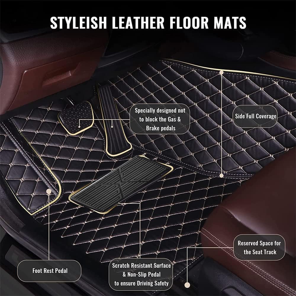 Alfombrillas para piso de automóvil para el 99 % de los sedán, SUV, deportes, forros personalizables, tapetes de piso para todo tipo de clima,
