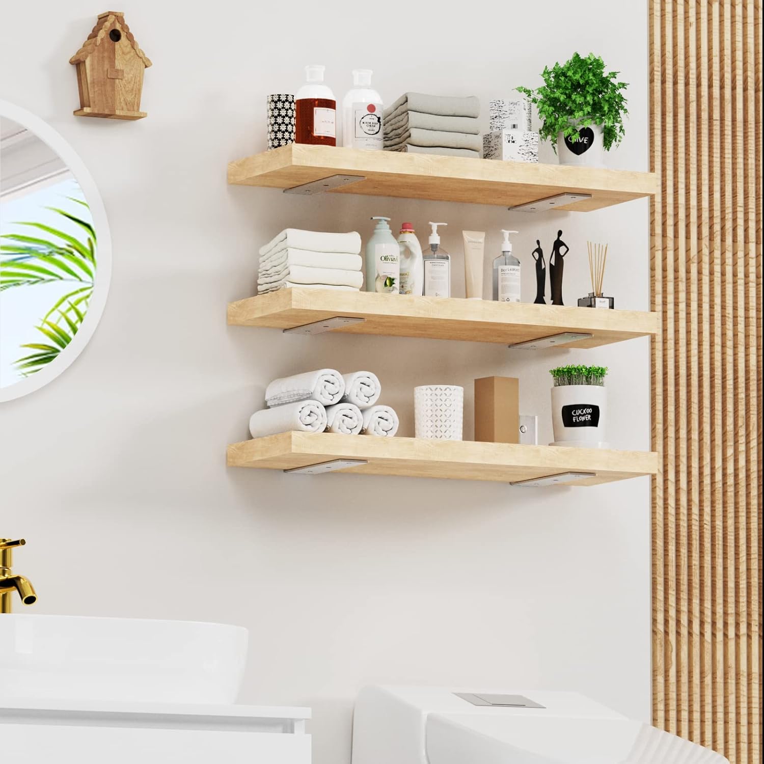 YUMORE Soporte de estante, soportes de 7 pulgadas en L, resistentes, soportes de estante de acero inoxidable para montaje en pared para estantes