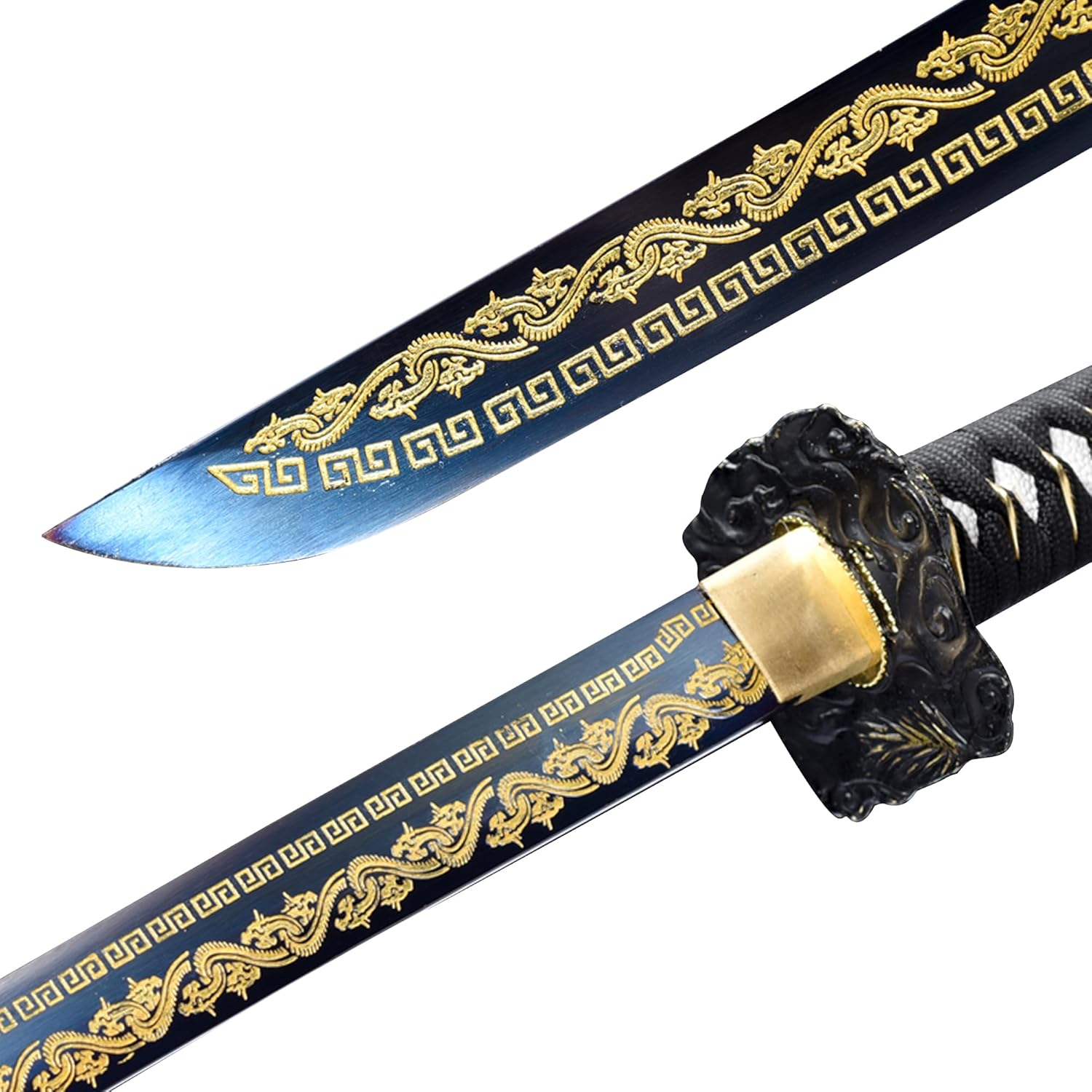 10451065 acero de alto carbono, Hademade espada samurai tradicional forjada a mano templada por calor, espada samurái tradicional, espada katana