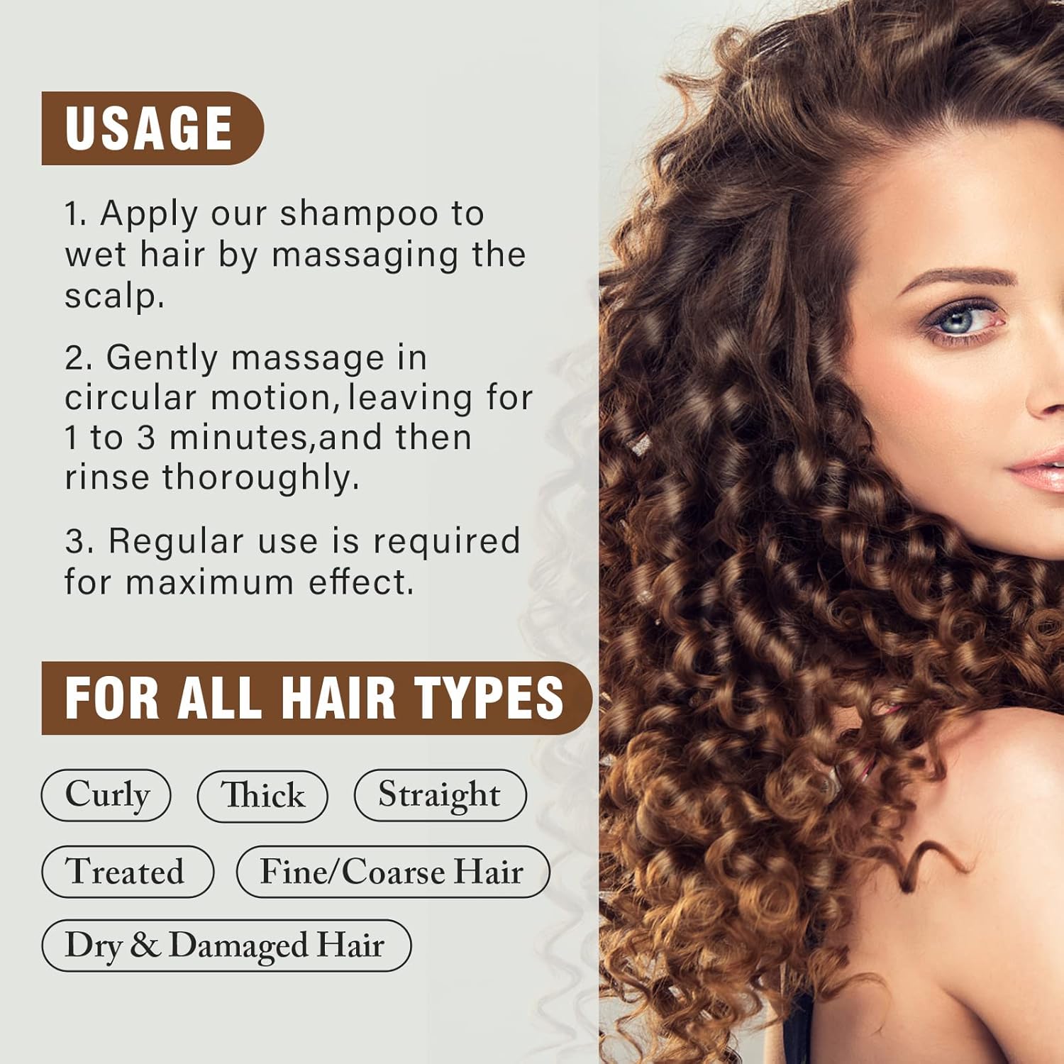 Champú para adelgazar el cabello 5 en 1, lavado de cabello orgánico 100% natural infundido con jengibre, ginseng, Polygonum Multiflorum, tratamiento