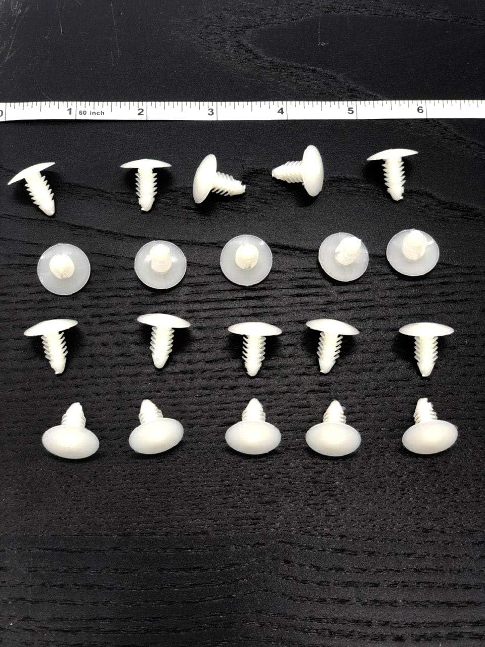 KOMORAX 50 remaches medianos de varios calibres de 316 pulgadas o 732 pulgadas con agujeros para correas de patio, correas para silla de césped