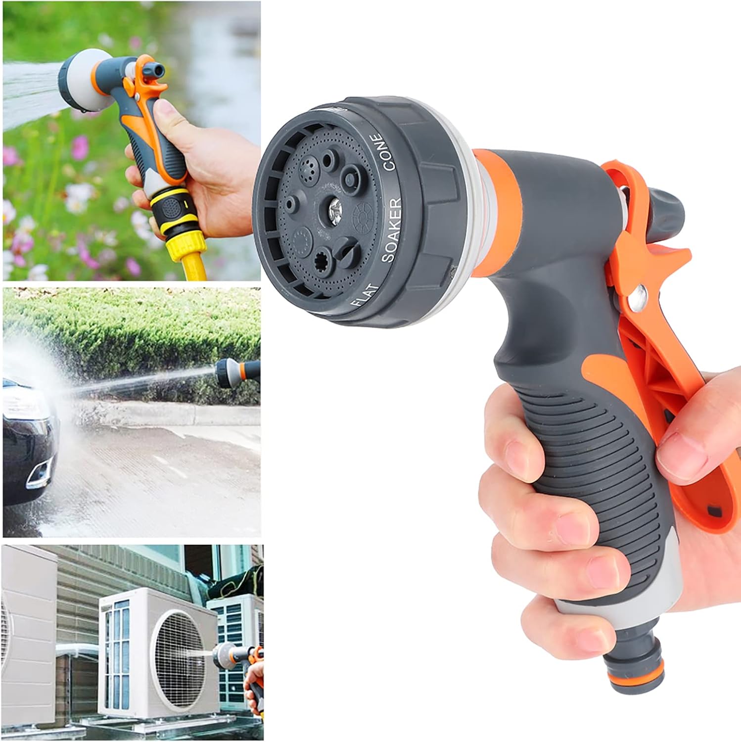 Fydun Boquilla rociadora de manguera para el hogar de jardinería con conector de 12 pulgada, suministros de jardín, rociador de manguera para el