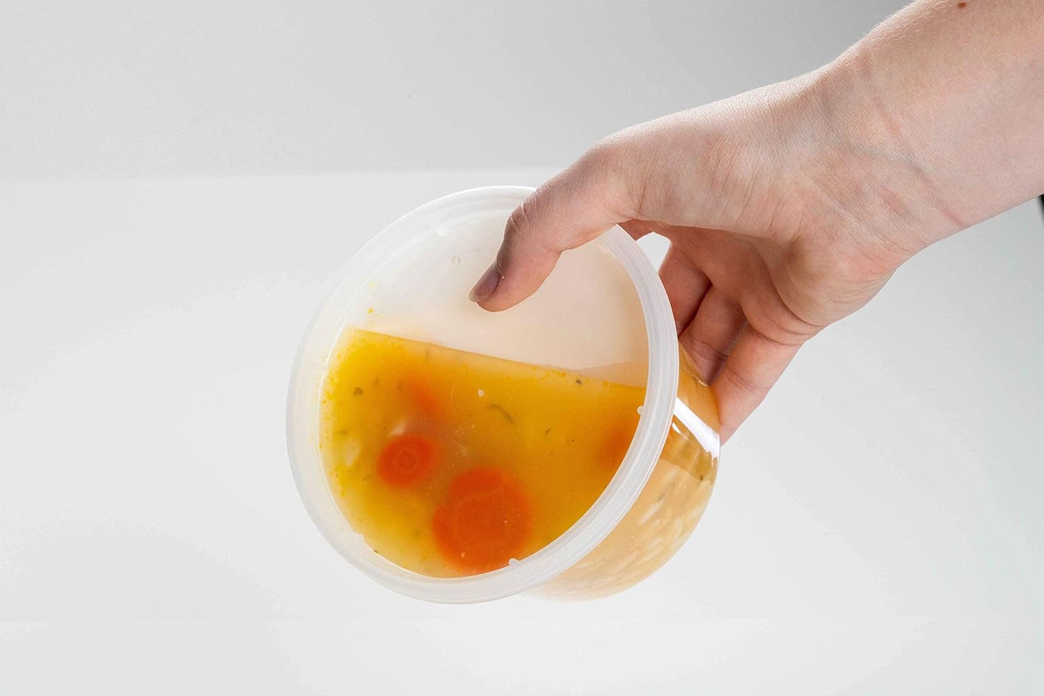 SafeWare – 50 Contenedores de plástico con tapa para almacenar alimentos