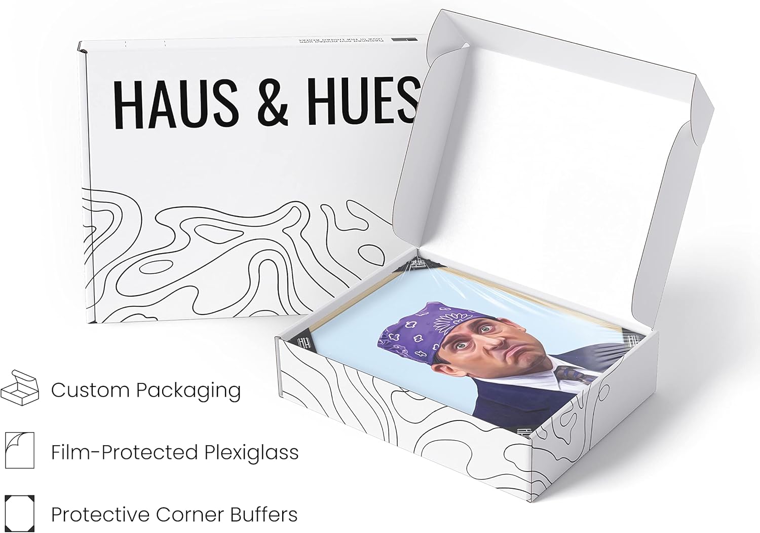 HAUS AND HUES Póster enmarcado de Michael Scott, regalos del programa de televisión de la oficina, meme enmarcado de Michael Scott, decoración de la