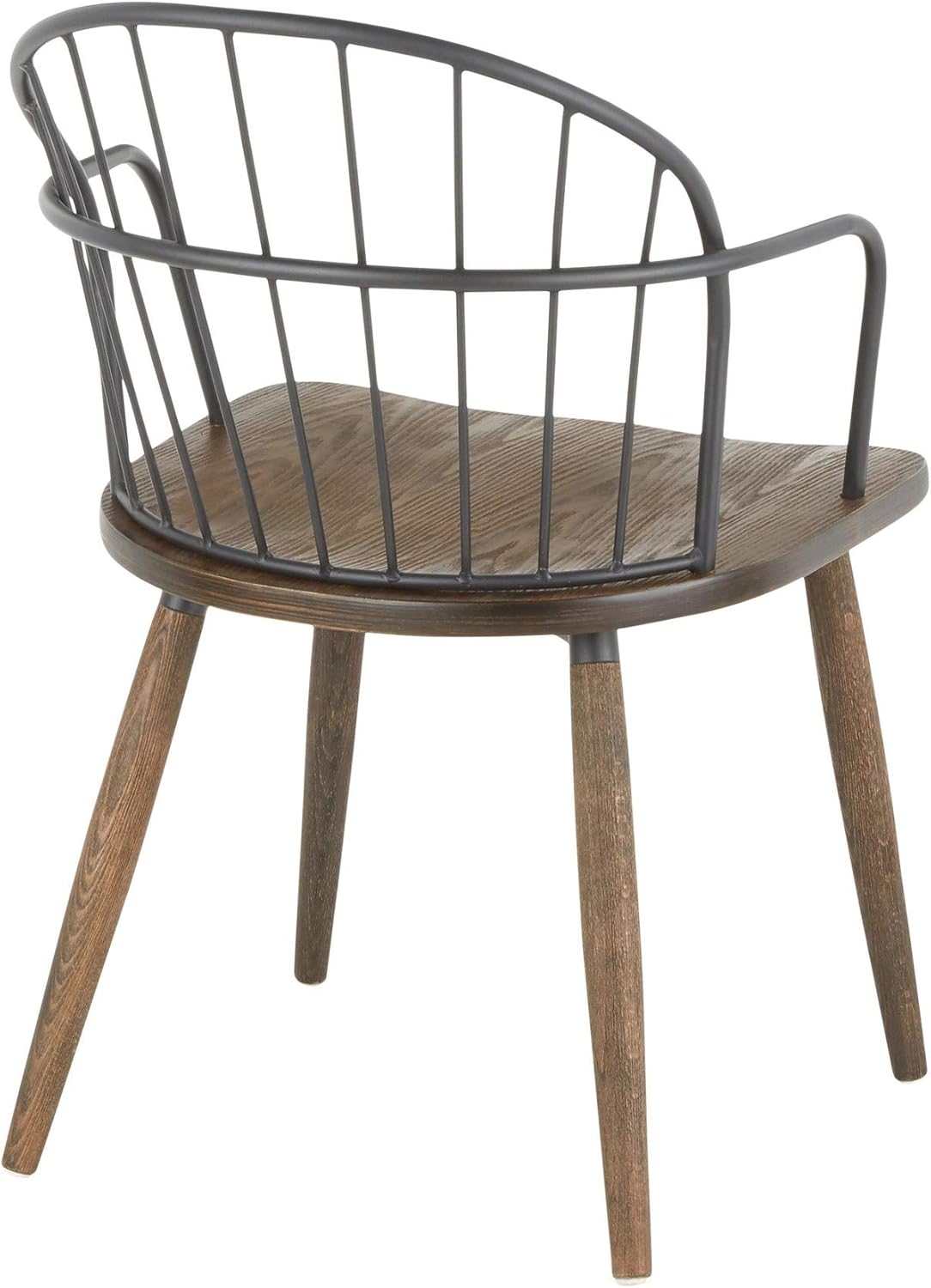 LumiSource Riley – Silla con brazos, sillas de comedor de madera, silla de comedor de granja, sillas de cocina para mesa de comedor