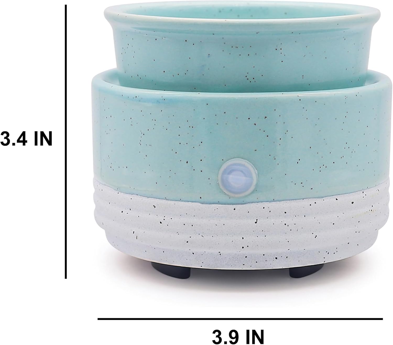 CVHOMEDECO. Calentador de velas y fragancias 2 en 1, calentador eléctrico de cera derretida, para velas perfumadas, cera derretida y tartas para