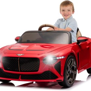 BentleyMulsanne – Auto de paseo para niños de 12 V con control remoto, 3 velocidades, luces LED, música, puertas abiertas, neumáticos que absorben BentleyMulsanne – Auto de paseo para niños de 12 V con control remoto, 3 velocidades, luces LED, música, puertas abiertas, neumáticos que absorben