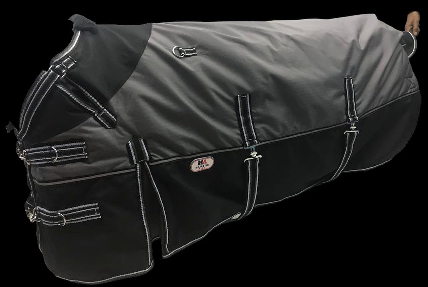 Majestic Ally Manta de nailon Ripstop 600 D con cobertura impermeable, pesada, resistente a la lluvia y a la intemperie, para otoño o clima frío en