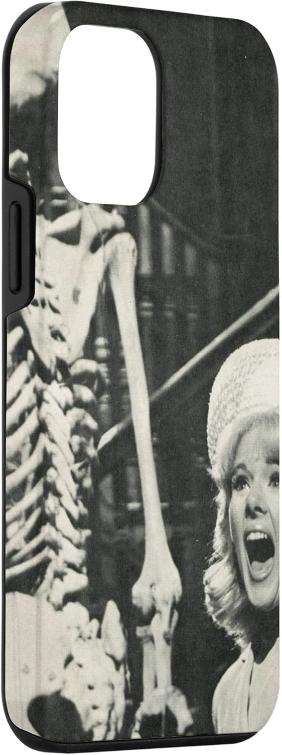 Funda vintage de terror de ciencia ficción para iPhone 12 mini de ciencia ficción y esqueleto
