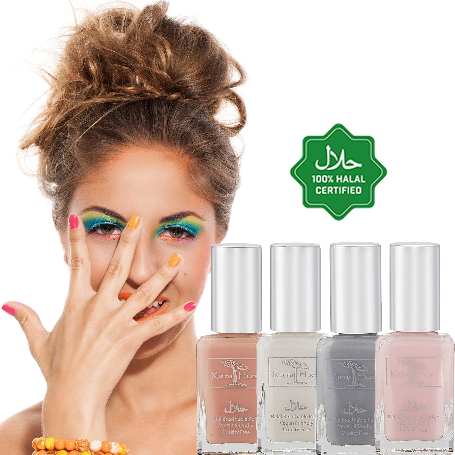 Karma Organic Hermoso juego de esmaltes de uñas halal, no tóxico, pintura de uñas vegana y libre de crueldad animal