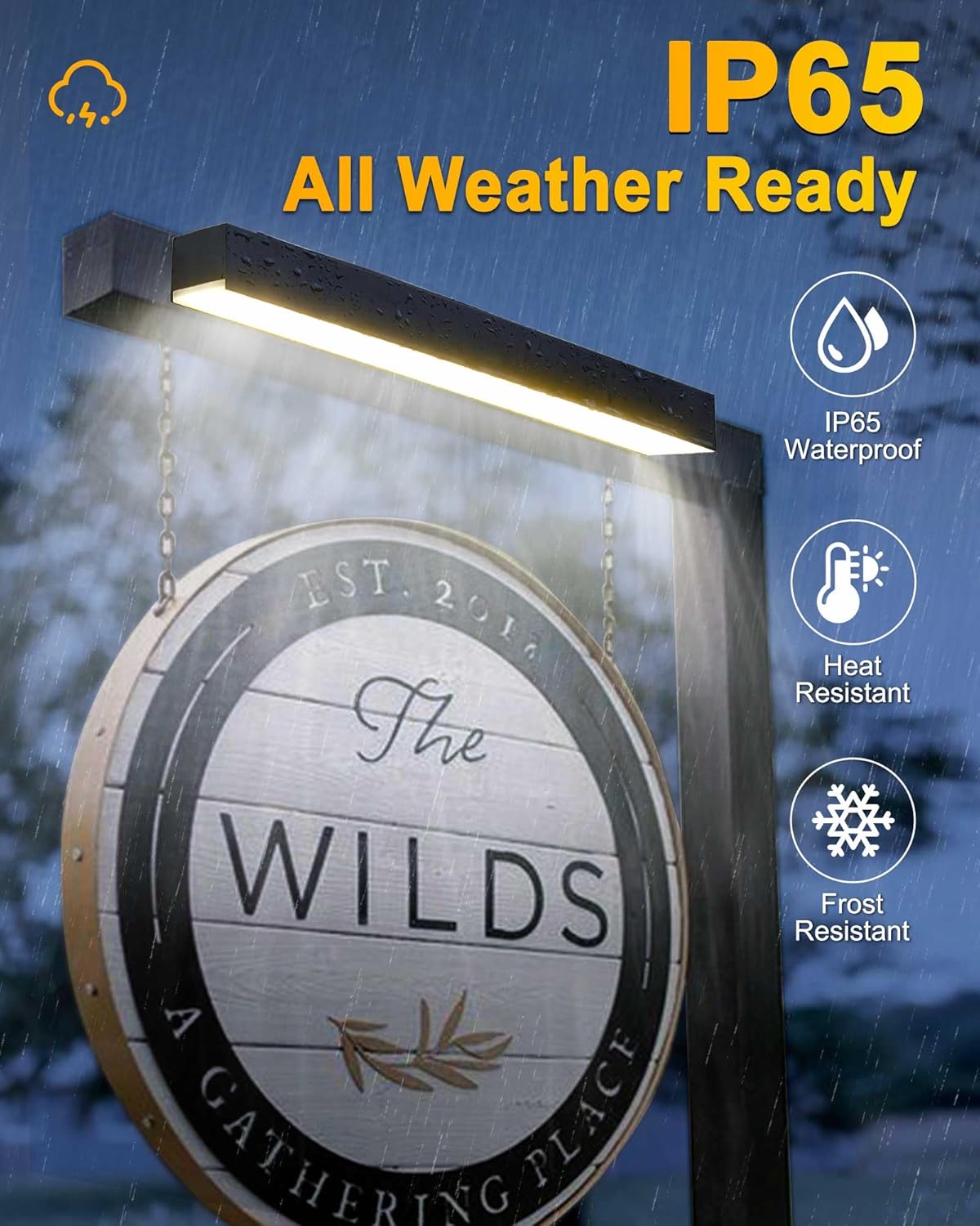 Solar Sign Light Outdoor,Solar Address Sign Lights Open House Signs for Real Estate,Outdoor Led Sign Lights Waterproof,Solar Outdoor Sign Lighting