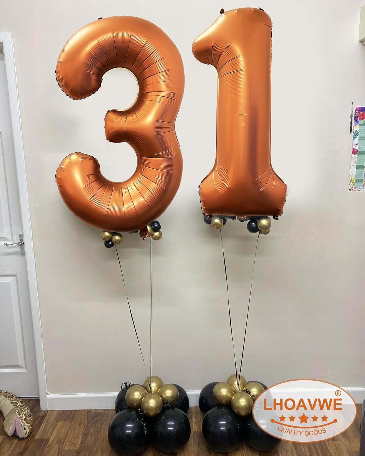 Globos naranjas gigantes de 40 pulgadas con el número 40, globos de helio de aluminio de 40 pulgadas para fiestas de cumpleaños de 40 años,