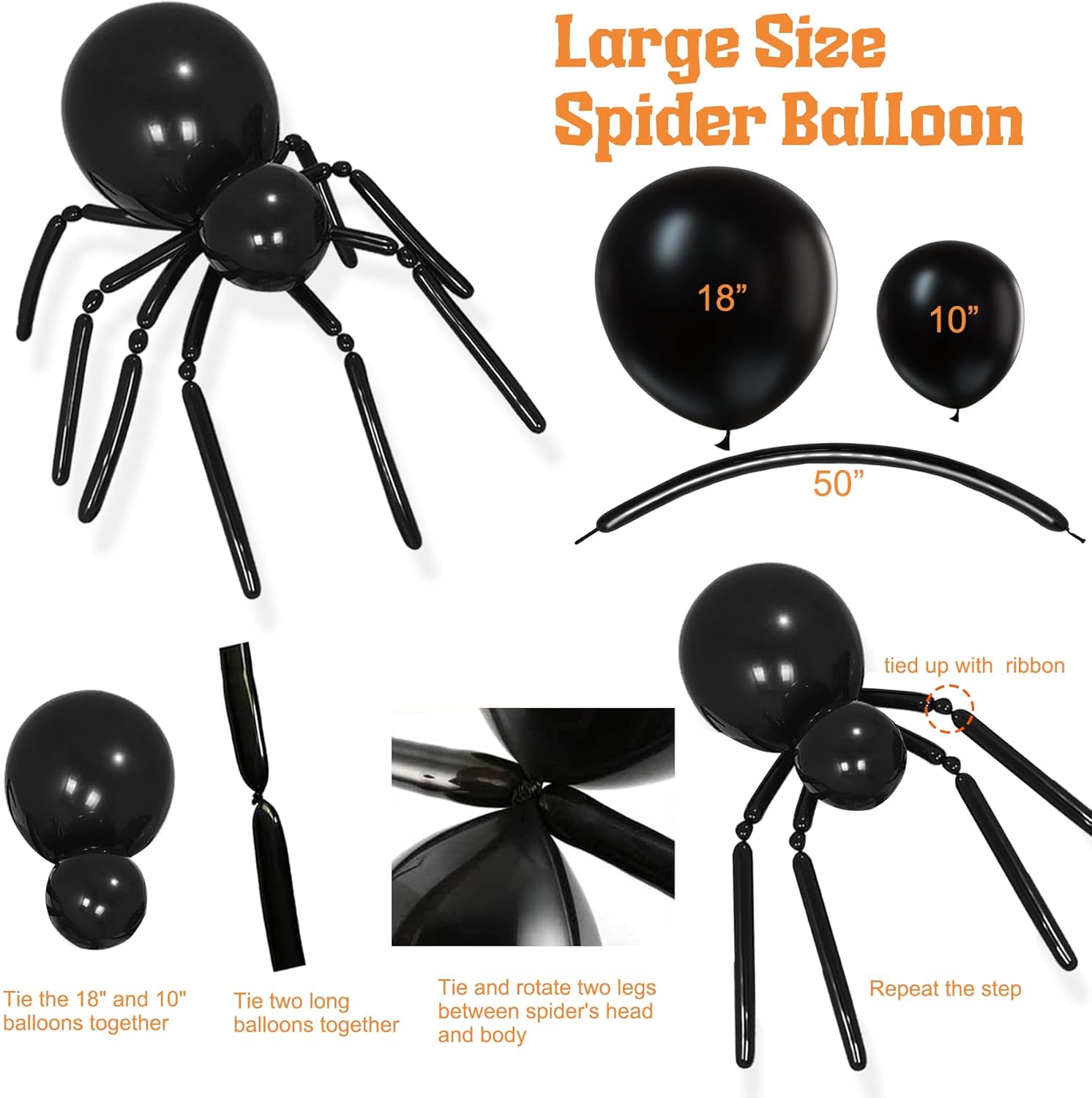 Kit de arco de guirnalda de globos de Halloween de 169 piezas, suministros de decoración de fiesta de Halloween, guirnalda de globos de Halloween de
