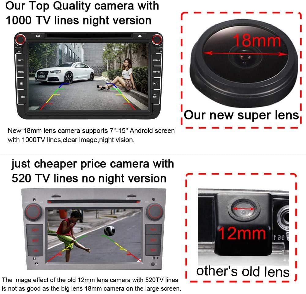 Vehicle Backup Camera 170 Night Vision IP68 Waterproof Design Rear View Parking Camera for Nissan Tiida HatchbackLivinaR35 GTR250GTFairlady