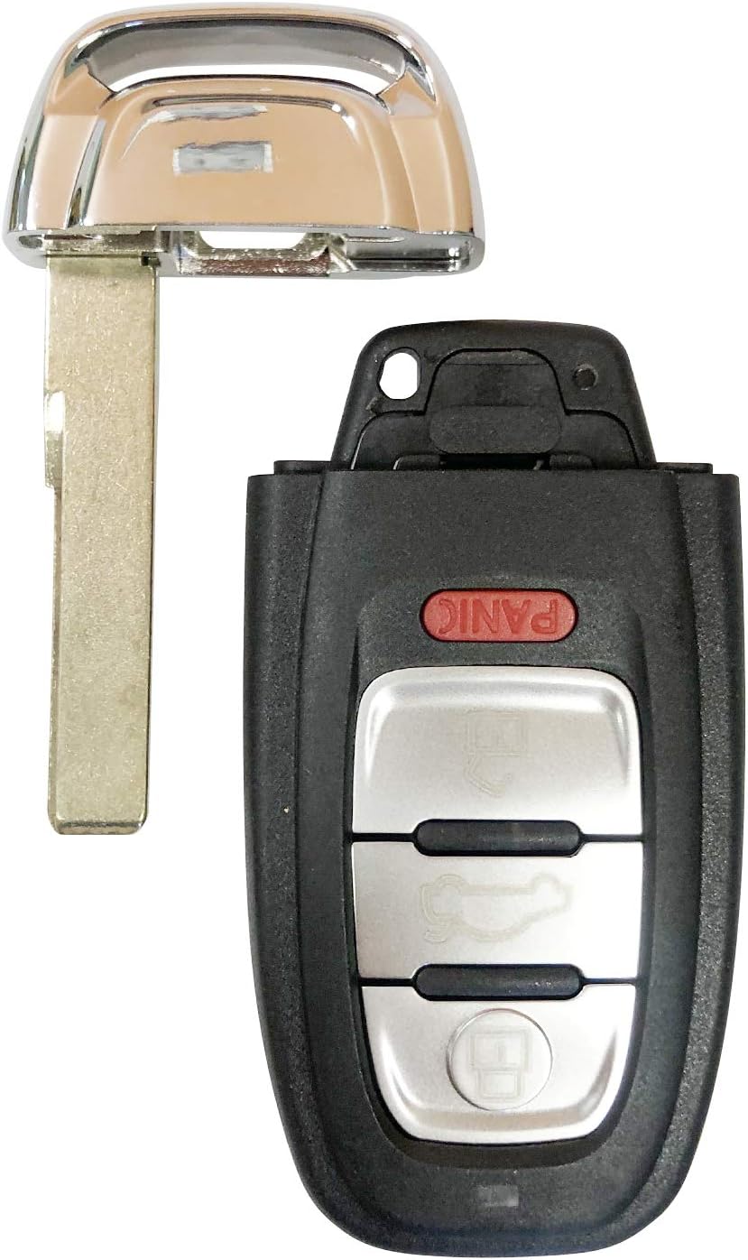 AUTO KEY MAX – Llavero de coche compatible con Audi A1 A3 A4 A5 A6 A7 Q3 Q5 Q7 S3 S4 S5 Remote S7IYZFBSB802 por AUTO KEY MAX (individual)