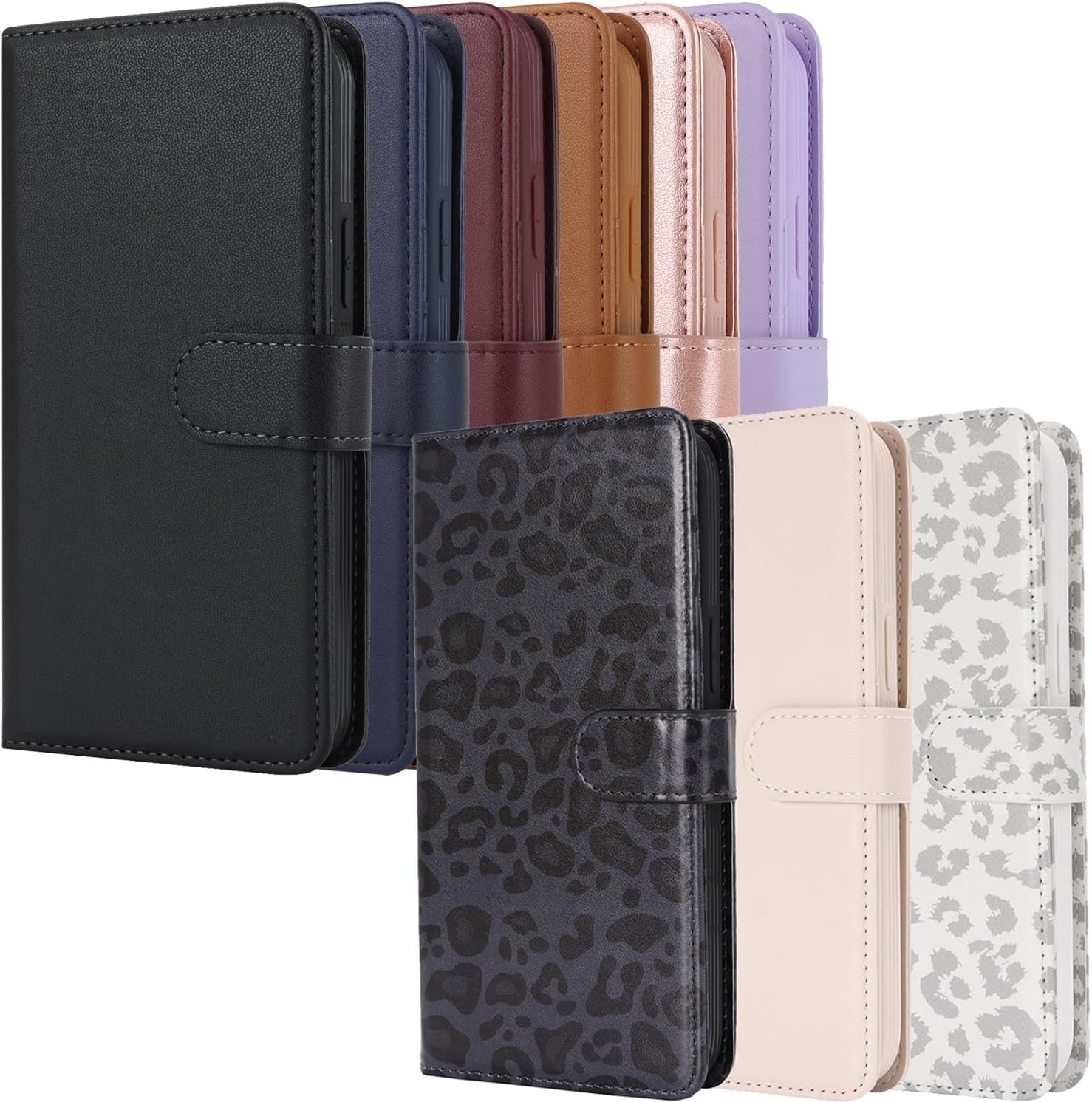 Havaya Magsafe – Funda tipo cartera para iPhone 11 Pro Max, compatible con iPhone 11 Pro Max, con tarjetero, funda desmontable de cuero magnético,