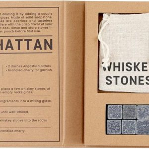 Caja de piedra de whisky premium, cubos de hielo reutilizables de acero inoxidable con pinzas y una bolsa de congelador con cordón, para papás Caja de piedra de whisky premium, cubos de hielo reutilizables de acero inoxidable con pinzas y una bolsa de congelador con cordón, para papás