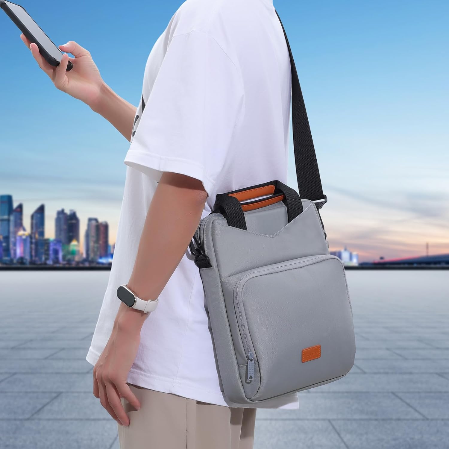 Funda acolchada para tablet de 9 a 11 pulgadas, funda de transporte acolchada para iPad Pro de 11 pulgadas (M4), iPad 10.9 (10 generación), iPad Air