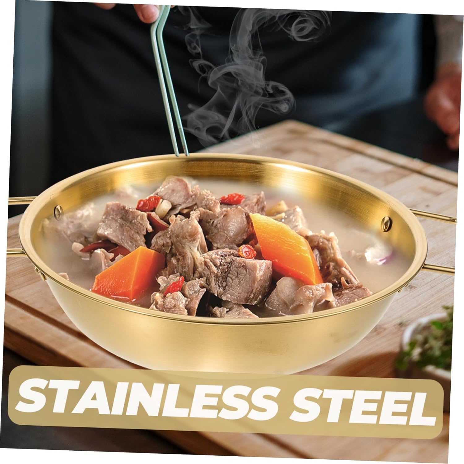 Fondue pot chafing Dish olla caliente olla de cocción de ramen olla de fideos coreanos olla olla de fideos olla de fideos olla de sopa olla de