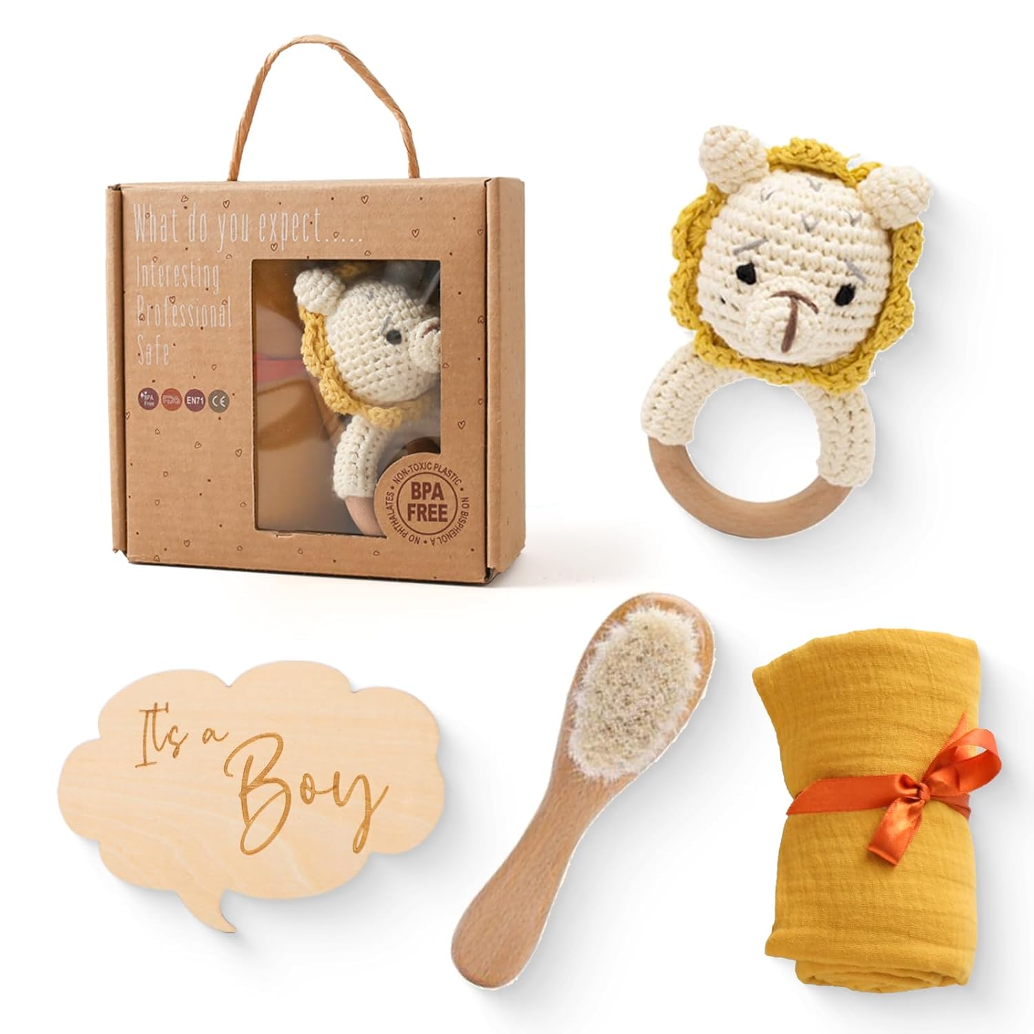 Nuevo regalo para bebé, regalos de bebé para baby shower, juego de regalos neutros para recién nacidos, regalos de revelación de género, caja de
