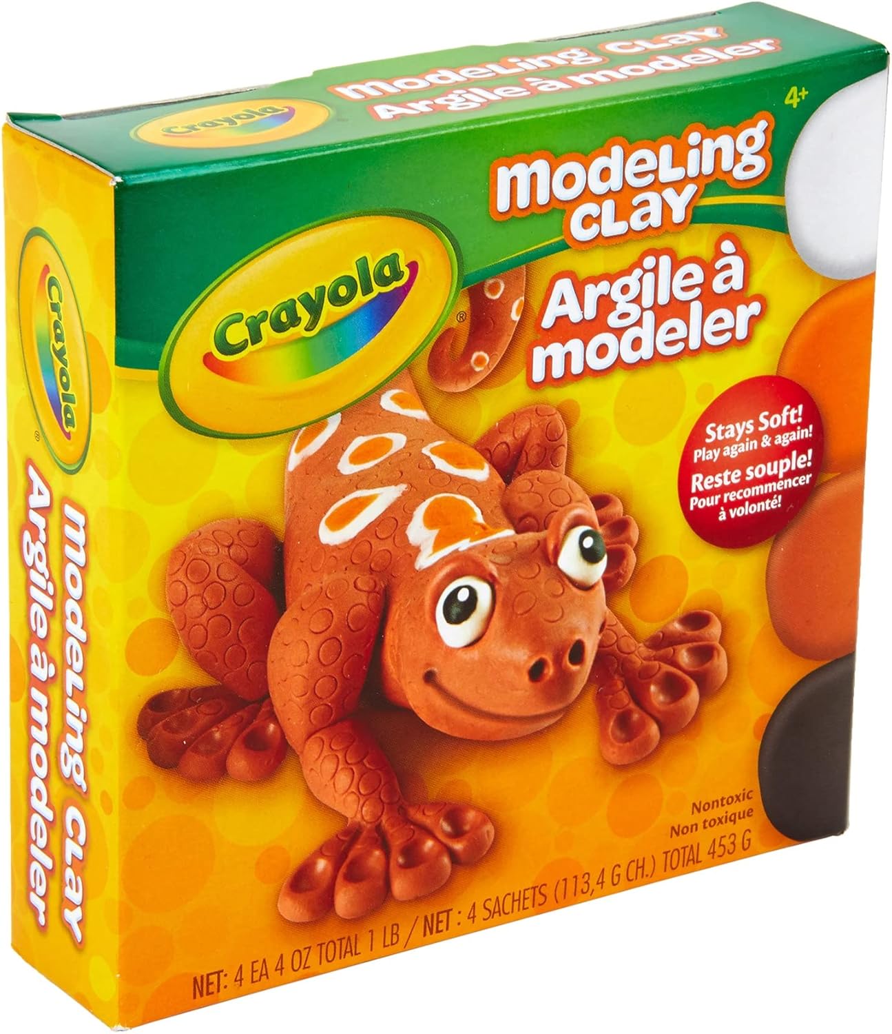 Crayola Arcilla para modelar, no seca, colores surtidos, 1 libra