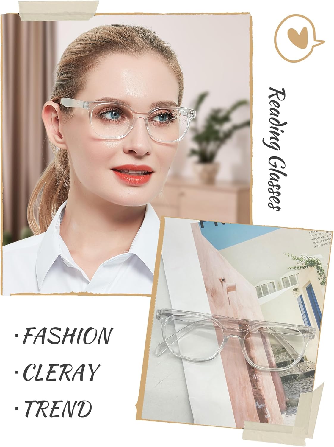 MARE AZZURO Gafas de lectura grandes mujeres lector 0 1 1.25 1.5 1.75 2 2.25 2.5 2.75 3 3.5