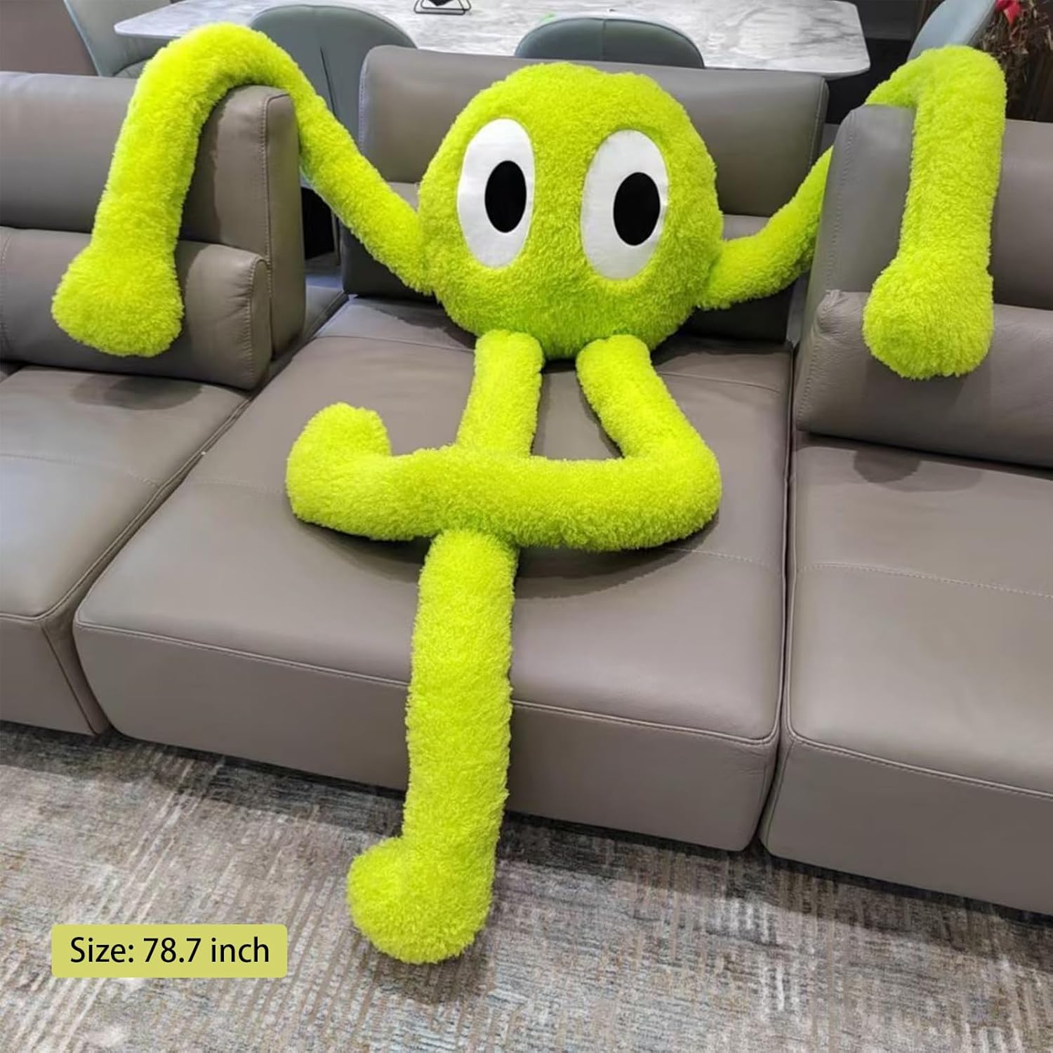 Animales de peluche de pulpo, juguete gigante de pulpo de patas largas, 78.7 pulgadas, suave pulpo de peluche, almohada de peluche de animales del