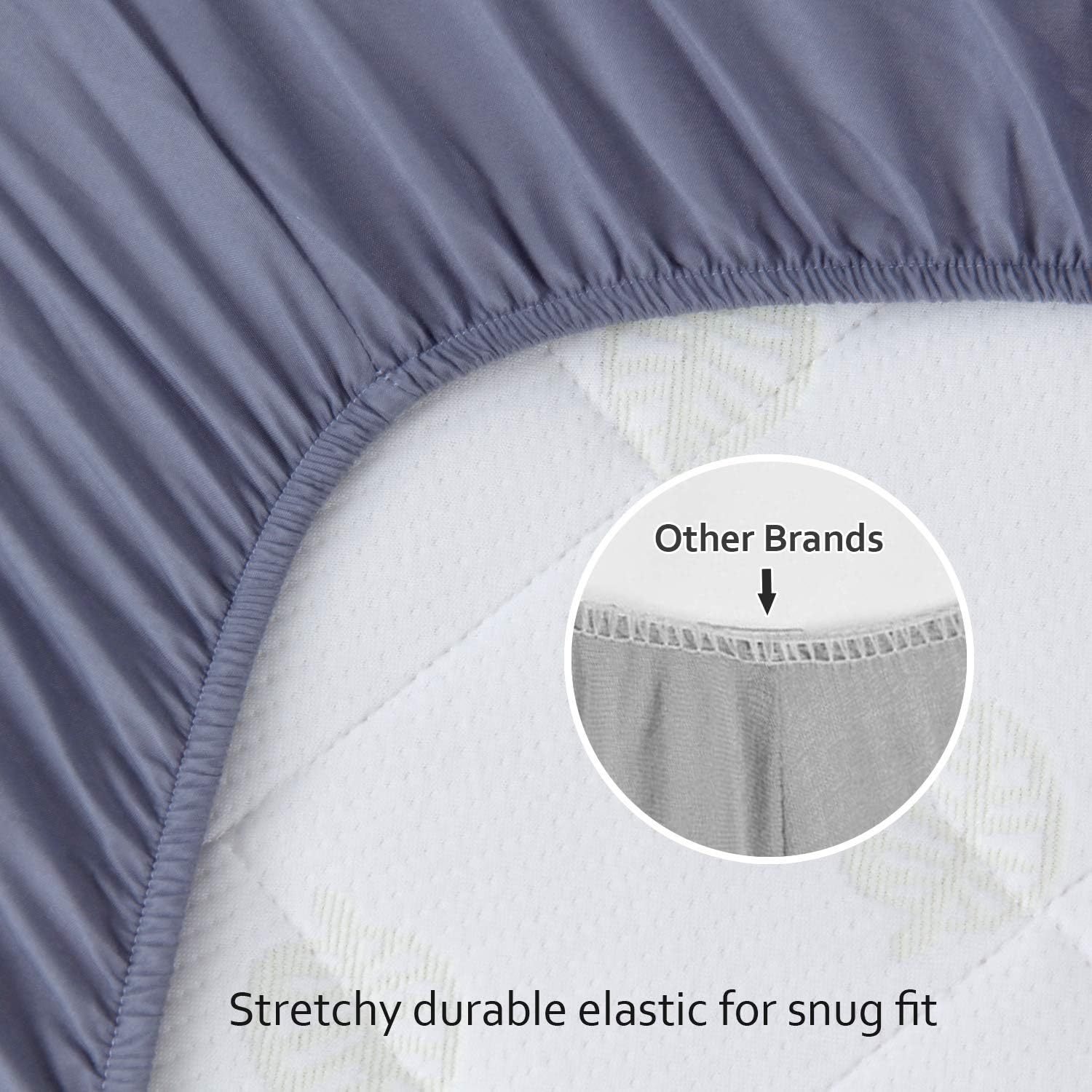 Biloban Sábanas neutrales para cuna, paquete de 4, sábana bajera ajustable para colchón de cuna estándar, sábanas acogedoras para niños y niñas,
