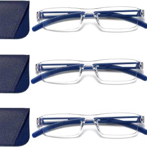 3 pares de anteojos de lectura, anteojos de bloqueo de luz azul, anteojos de lectura para computadora para hombres y mujeres, marco de anteojos 3 pares de anteojos de lectura, anteojos de bloqueo de luz azul, anteojos de lectura para computadora para hombres y mujeres, marco de anteojos
