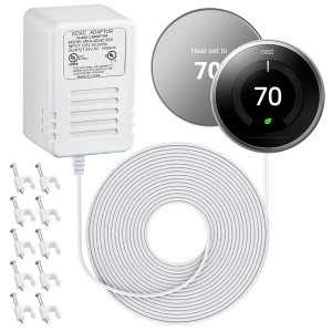 Saillong Transformador de 1000 mA de 24 voltios, adaptador de cable C de 16.5 pies de largo compatible con todas las versiones de timbre de timbre y Saillong Transformador de 1000 mA de 24 voltios, adaptador de cable C de 16.5 pies de largo compatible con todas las versiones de timbre de timbre y